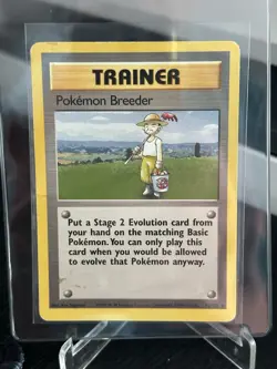Pokemon Breeder 076/102 Base Set Regular - Image 1
