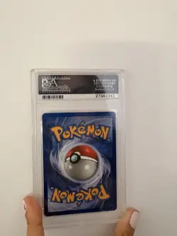 1999 Pokemon TCG Base Set Hitmonchan 007/102 Holo Rare English PSA 5 - Image 2