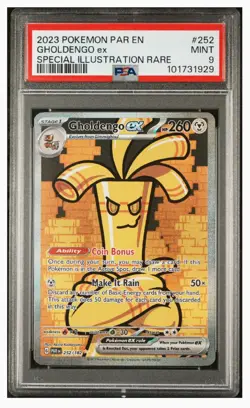 2023 POKEMON PAR EN-PARADOX RIFT SPECIAL ILLUSTRATION RARE GHOLDENGO EX PSA 9 - Image 1