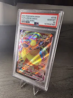 Fa/Flareon Vmax Pokemon Sword & Shield Evolving Skies 018 NM PSA 10 - Image 1