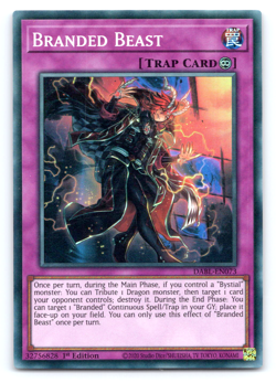Branded Beast - DABL-EN073 - Super Rare - 1st Edition Yugioh - Image 1