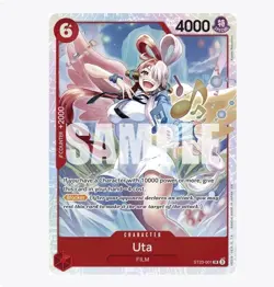 One Piece RED Shanks Uta ST-23 Foil NM Card - Image 1