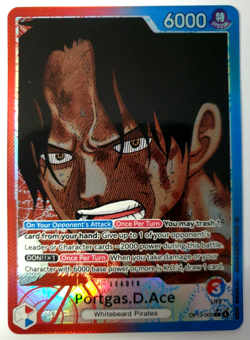 Portgas.D.Ace - One Piece Carrying on His Will - Alt Art Leader - OP13-002 NM - Image 1