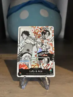 ST30-001 -Luffy & Ace Leader Alternate Art (Parallel) ENGLISH Full Art - Image 1