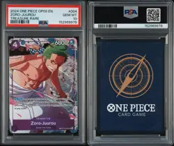 PSA 10 2024 ONE PIECE OP09 EMPERORS IN NEW WORLD TREASURE RARE ZORO-JUUROU TR - Image 3