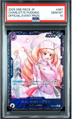 PSA 10 Charlotte Pudding OP08-067 Official Event Prize ONE PIECE Japanese 2024 - Image 1