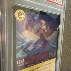2024 DISNEY LORCANA EN 5-SHIMMERING SKIES FOIL ELSA - THE FIFTH SPIRIT PSA 10 - Image 4