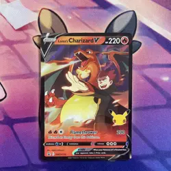 Pokemon Card | Lance's Charizard V SWSH133 Celebrations Black Star Promo - Image 1