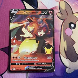 Pokemon Card | Lance's Charizard V SWSH133 Celebrations Black Star Promo - Image 3