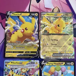 Pokemon TCG | English Pikachu Full Art Rare X4 Card Bundle - Image 2