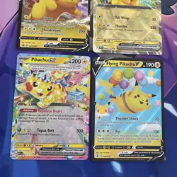 Pokemon TCG | English Pikachu Full Art Rare X4 Card Bundle - Image 3