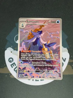 Pokemon TCG Samurott 107/086 White Flare Illustration Rare Holo Card NM - Image 1