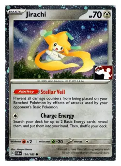 Jirachi 126/182 C Prize Pack Series Cards Holo NM - Image 1