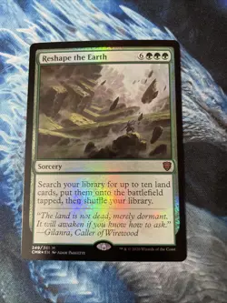 MTG 249/361 Reshape the Earth Commander Legends Foil Mythic NM - Image 1