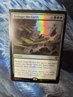 MTG 249/361 Reshape the Earth Commander Legends Foil Mythic NM - Image 2