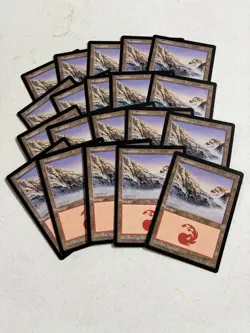 MTG Vintage Portal Second Age Basic Land Lot 20 Mountain Same Art Black Border - Image 1