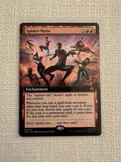 Spider-Verse Extended Art M0263 Spider-Man MTG Magic the Gathering NM - Image 1