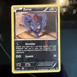 Zorua 69/108 Common Dark Explorers Pokemon Reverse Holo Moderately Played - Image 1
