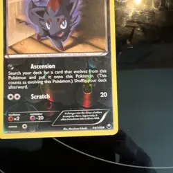 Zorua 69/108 Common Dark Explorers Pokemon Reverse Holo Moderately Played - Image 2