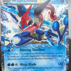 Pokemon TCG Ash-Greninja EX XY133 Black Star Promo 2016 Holo LP Light Play - Image 2