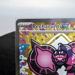 Pokemon Pecharunt ex 163/131 Prismatic Evolutions SV SIR Alt Art Holo NM ✨ - Image 3