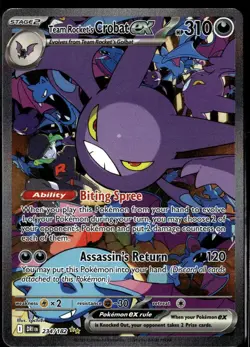 Team Rocket's Crobat EX 2025 Scarlet & Violet Destined Rivals SAR 234/182 - Image 1