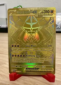 Pokemon TCG Perfect Order Hyper Rare Gold Mega Zygarde EX Full Art 124/088 - Image 1