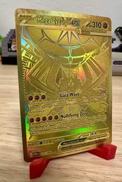 Pokemon TCG Perfect Order Hyper Rare Gold Mega Zygarde EX Full Art 124/088 - Image 2