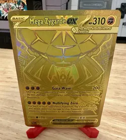 Pokemon TCG Perfect Order Hyper Rare Gold Mega Zygarde EX Full Art 124/088 - Image 4