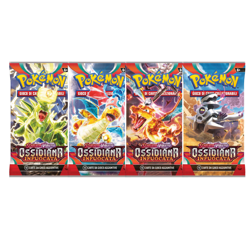 Pokemon Ossidiana Infuocata bustina pacchetto pack Ita Sealed Set x4 bustine - Image 1