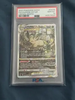 PSA 10 LEAFEON VSTAR GG35 CROWN ZENITH SWORD & SHIELD GALARIAN GALLERY POKEMON - Image 1