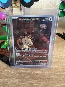 Team Rocket's Meowth 203/ 182 Pokemon TCG - Image 1