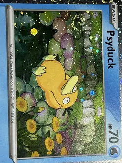 Pokemon Psyduck #007 English MEP Black Star Promo Cosmos Holo Swirl - Image 2