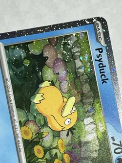 Pokemon Psyduck #007 English MEP Black Star Promo Cosmos Holo Swirl - Image 3