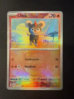 Litleo 015/131 Common Prismatic Evolutions Pokemon Near Mint Master Ball - Image 1