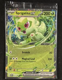Pokemon - Sprigatito ex SVP087 - Scarlet & Violet Black Star Promo - SEALED - Image 1
