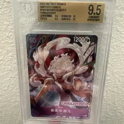 2024 One Piece Chinese Monkey D. Luffy ChinaJoy Promo Gem Mint Foil NEW BGS SLAB - Image 3