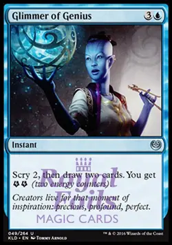 Glimmer of Genius 3x FOIL KLD MTG Kaladesh Uncommon 2 MINT 1 VF blue - Image 1