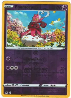 Enamorus 67/159 Crown Zenith Reverse Holo Rare Pokemon TCG - Image 1