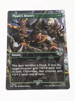 Pippin's Bravery SCENE BORDERLESS, The Lord of the Rings, MTG LTR - Image 1