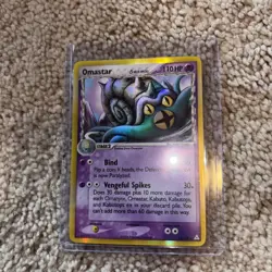 Pokemon Omastar 13/110 EX Holon Phantoms Stage 2 HP 110 Rare Holo Delta Species - Image 1