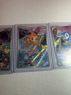 Pokemon TCG First Partner Illustrations Turtwig Piplup Chimchar 040-042 Series 1 - Image 3