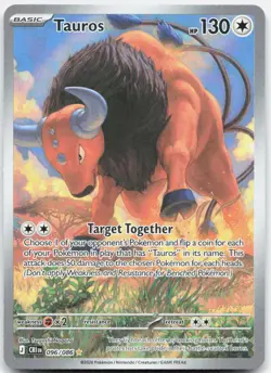 Pokemon TCG Tauros ME04: Chaos Rising Illustration Rare 096/086 Holo - Image 1