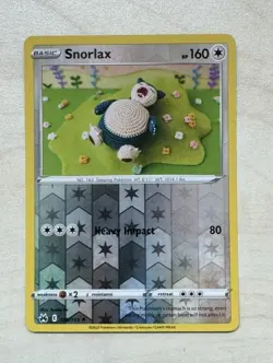 Pokemon TCG Snorlax 109/159 Crown Zenith Reverse Holo NM - Image 1