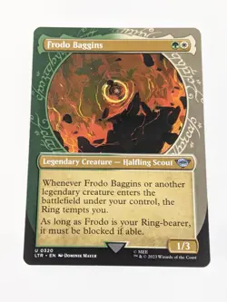 MTG Lord of the Rings Frodo Baggins Showcase #320 Magic LOTR NM - Image 1