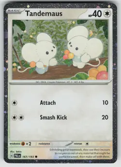 Tandemaus (Cosmos Foil) 167/193 Holo Pokemon NM - Image 1
