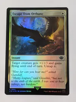 Escape from Orthanc Foil - LTR 0012 - MTG Magic NM - Image 1