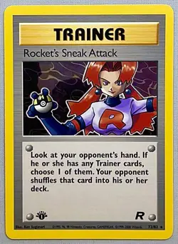 Pokemon 1st EDITION Rocket’s Sneak Attack #72/82 Rare - 2000 Team Rocket - NM! - Image 1