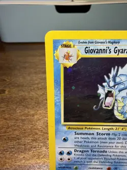Pokemon Giovanni's Gyarados Holo Rare 5/132 Gym Challenge MP - Image 2