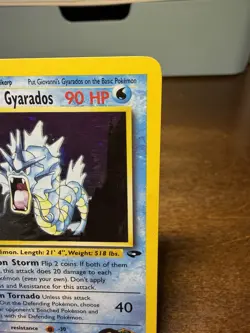 Pokemon Giovanni's Gyarados Holo Rare 5/132 Gym Challenge MP - Image 3